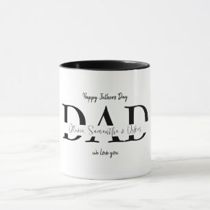 Happy Father's Day Mug with Kids' Names