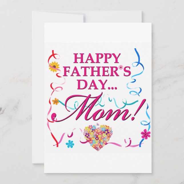 Happy Fathers Day Mum Card (Front)