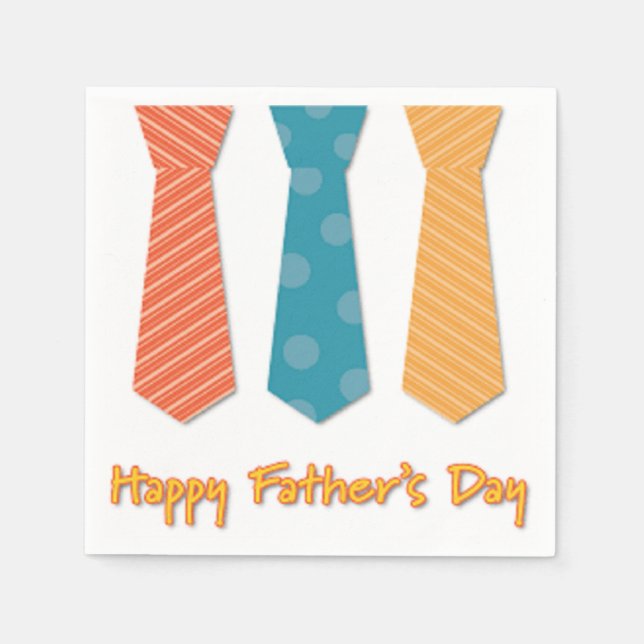 happy fathers day napkin (Front)