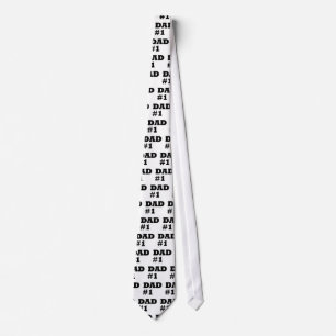 Happy Father's Day - Number 1 Dad - #1 Dad Tie