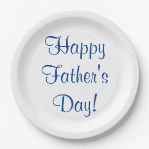 Happy Father's Day Paper Plates