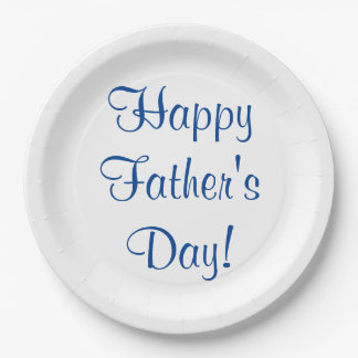 Happy Father's Day Paper Plates
