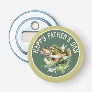 Happy Fathers Day Party Fish Bottle Opener