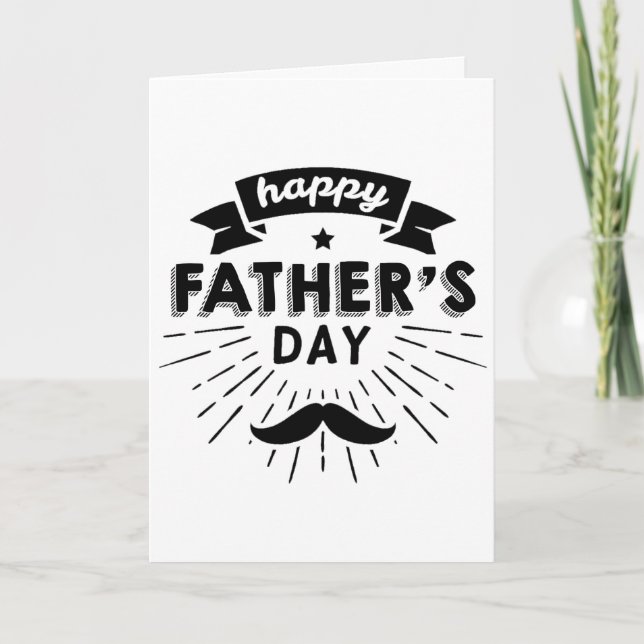 HAPPY FATHER'S DAY Personalised Dad card (Front)