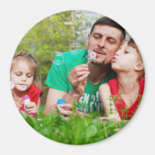 Happy Father's Day Personalised Photo Magnet