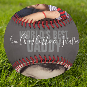 Happy Fathers Day Personalised Worlds Best Daddy Softball