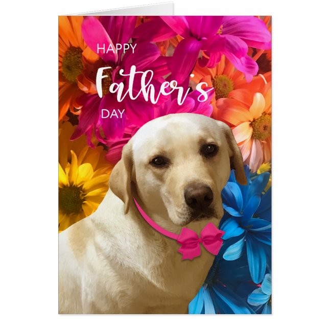 Happy Father's Day, Pet, Labrador Dog LoverCard (Front)