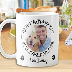 Happy Father's Day Pet Photo Best Dog Dad  Coffee Mug
