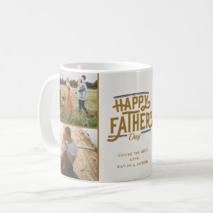 Happy Father's Day Photo Collage Coffee Mug