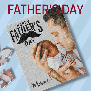 Happy Father's Day Photo Father's Day Jigsaw Puzzle