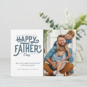 Happy Father's Day Photo  Holiday Card