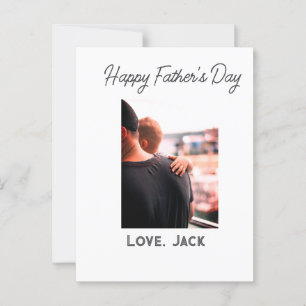 Happy father's day photo modern love simple father postcard