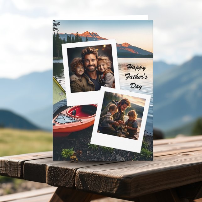 Happy Father's Day Photo Template Camping Themed (Creator Uploaded)