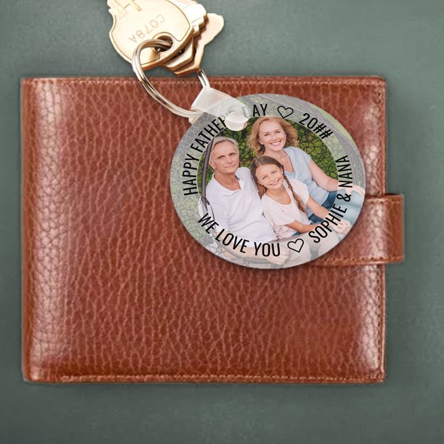 Happy Fathers Day Photo We Love You Grandad Photo Key Ring (Creator Uploaded)