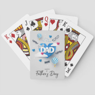 Happy father's day playing cards