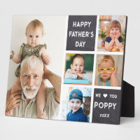 Happy Father's Day Poppy 5 Photo Chalkboard