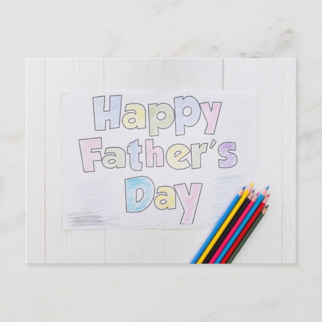 Happy Father's Day Postcard (Front)