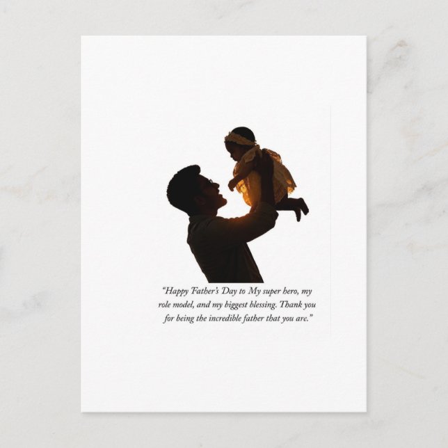 Happy Father's Day Postcard (Front)