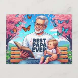 Happy Fathers Day  Postcard