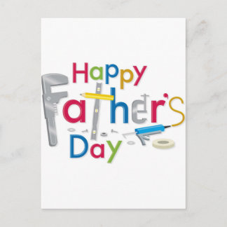 happy father's day postcard