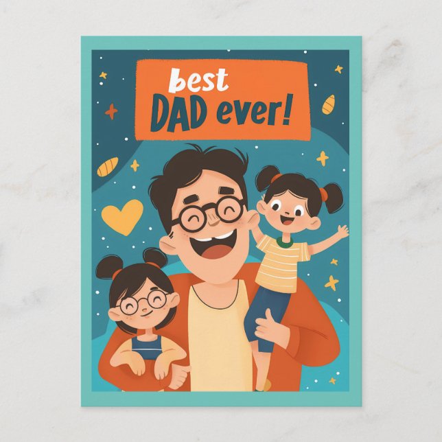 Happy Father's Day Postcard (Front)