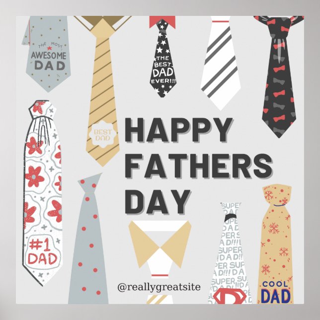 Happy Fathers Day Poster (Front)