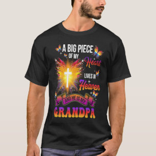 Happy Father's Day Proud Of Grandpa In Heaven Memo T-Shirt