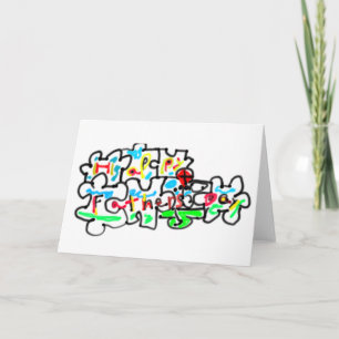Happy Father's Day Puzzle art Card