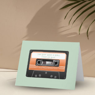 Happy Father's Day Retro Cassette Tape Card