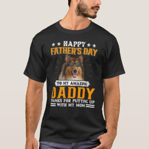 Happy Father's Day Rough Collie Dog Dad  For Men T-Shirt