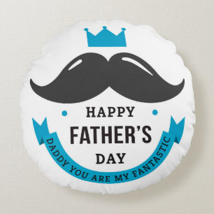 Happy Father's Day Round Cushion