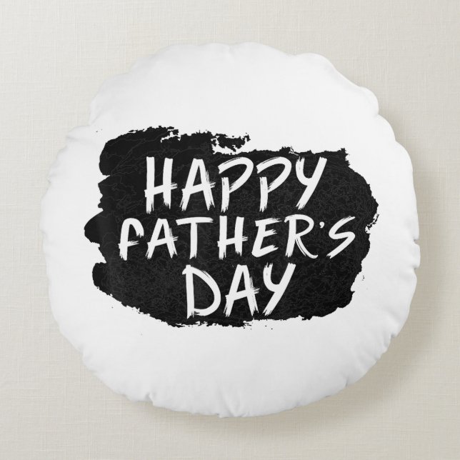 Happy Father's Day Round Cushion (Front)
