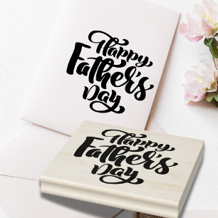 Happy Father's Day Rubber Stamp