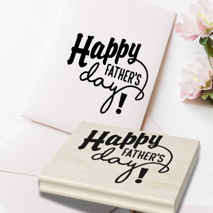 Happy Father's Day! Rubber Stamp