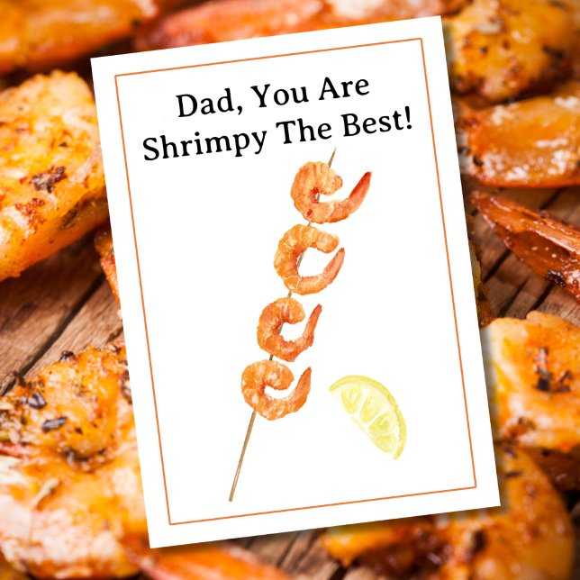 Happy Father's Day Shrimp Skewer Card (Creator Uploaded)