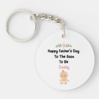 Happy Father's Day Soon To Be Daddy Keychain