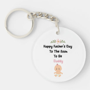 Happy Father's Day Soon To Be Daddy Keychain