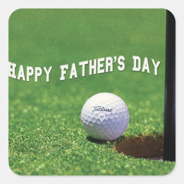 Happy Fathers Day Square Sticker (Front)