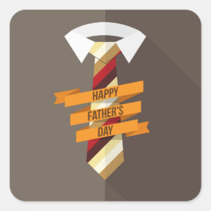Happy Father's Day Square Sticker