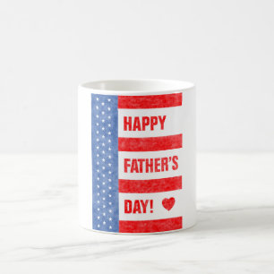 Happy Father's Day Stars and Stripes Coffee Mug
