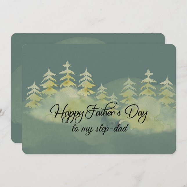 Happy Father's Day Step-Dad Card (Front/Back)