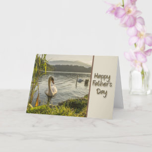 Happy Father's Day Swans Card