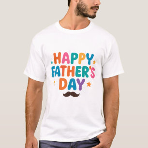 Happy Father's Day T-Shirt – Fun Colourful Letters