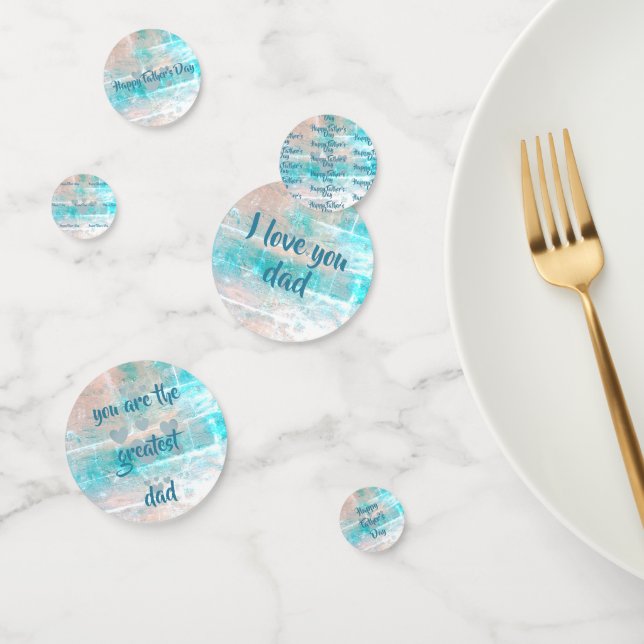 Happy Father's Day table confetti by dalDesignNZ (Group)