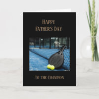 Happy Father's Day Tennis Sport Champion