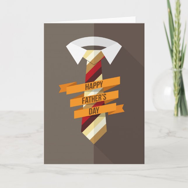 Happy Father's Day Tie Card (Front)
