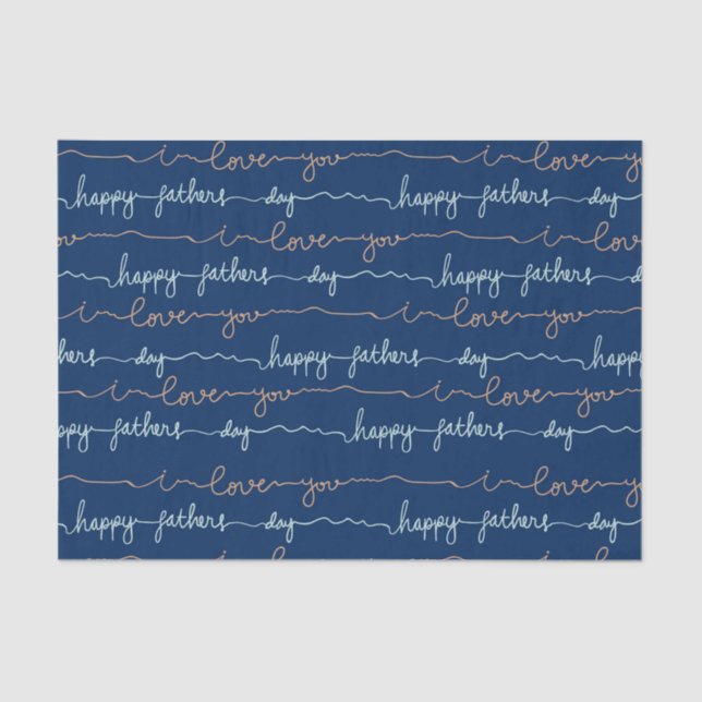 Happy Fathers Day  Tissue Paper (Front)