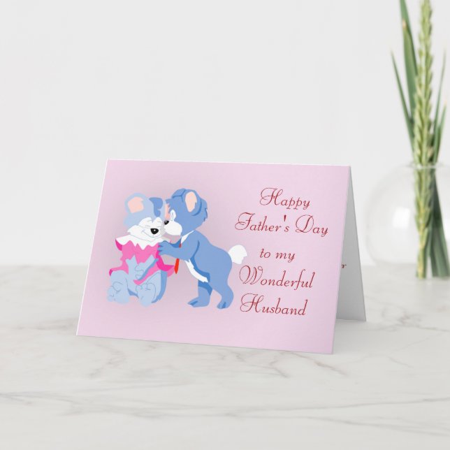 Happy Father's Day to Husband from Wife Card (Front)
