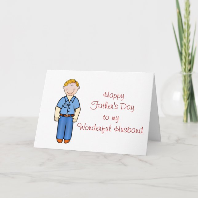 Happy Father's Day to Husband from Wife Card (Front)