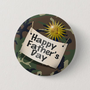 Happy Fathers Day to  my #1 Dad ! 6 Cm Round Badge